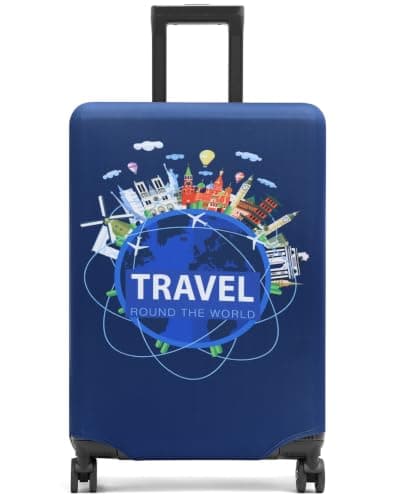 Youth Union Suitcase Covers Protective Case Travel Luggage Cover Washable Elastic Cover for Baggage Fits 18-32 Inches Luggage for Business Trip Daily Using