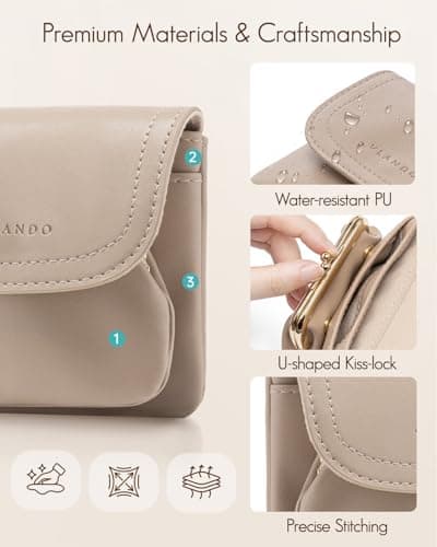 VLANDO 2-in-1 Travel Jewellery Pouch，Detachable Card Holder for Cash Cards — view 3
