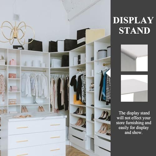 Anneome Stainless Steel Shoe Display Stand for Bags, Store Retail Rack — view 4