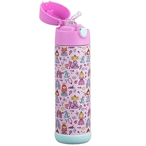 Snug Kids Flask - Stainless Steel Insulated Water Bottle with Straw for Children/Toddlers (Girls/Boys) - Princess, 500ml — view 5