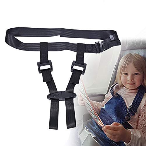 GAOHONGMEI Child Airplane Car Seat Travel Harness, Safety Airplane Child Restraint System Baby Airplane Travel Accessories For Aviation Travel Use-black