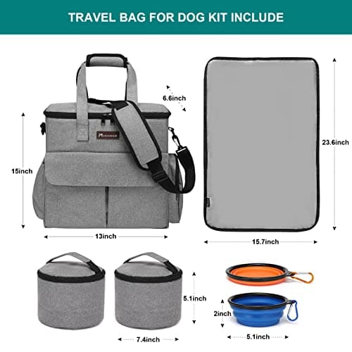 Airline Approved Pet Travel Bag, Weekend Tote with Multi-Pockets — view 4