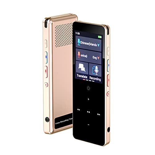 IUokLU 89 Languages X1 Voice Recording Translator Device Support Instant Two Way Translation WiFi/Hotspot/Offline with 2.0 Inch Decoration,Rose Gold
