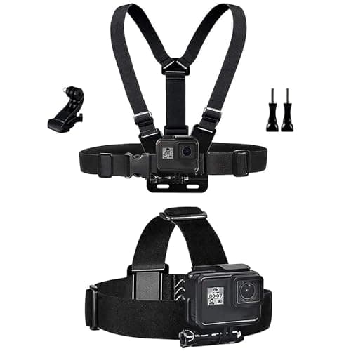 TEKCAM Elastic Chest and Head Harness for GoPro AKASO DJI Osmo