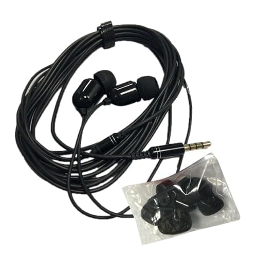 Extra Long Wired Headphones - 3 Meters Wired Earphones with Microphone, In-Ear Headphones with Noise Cancelling for Audio Devices, Computers, Phones, Music and Calls