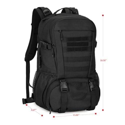 YuanWen Tactical Backpack 40L Hiking Backpack Military Rucksack Motorcycle Backpacks Molle Army Daypack Bag for Men Women Travelling Cycling Camping Trekking Hunting Fishing Camouflage — view 4