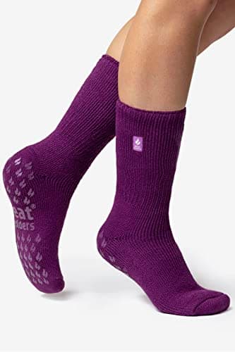HEAT HOLDERS Ladies Thermal Slipper Socks Lavender Size 4-8 Uk, 37-42 eur — view 2