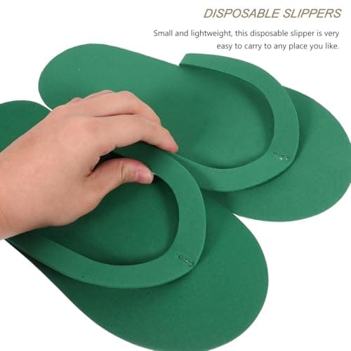 Toyvian Disposable Pedicure Slippers, 24 Pairs of Disposable Pedicure Foam Slippers, Multi Color Foldable Salon Flip-flops for Nail Foot Spa Beach Party — view 2