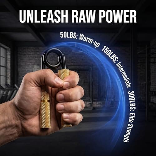 Grip Strength Trainer Set 6 Pack - 50-300 LBS Adjustable Resistance Forearm Exerciser, Wrist Forearm Strengthener，Metal Hand Grip Gripper Strengthener for Strength Training, Rehabilitation, Climbing — view 3
