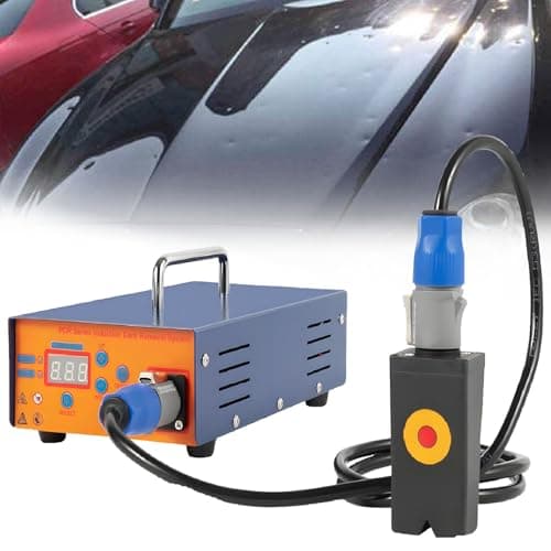 GLBMXDD Car Paintless Dent Box Repair, 1380W Magnetic Induction Auto Body Removal Machine,Pro PDR Induction Heater Machine with Suitcase, Auto Dent Repair Kit