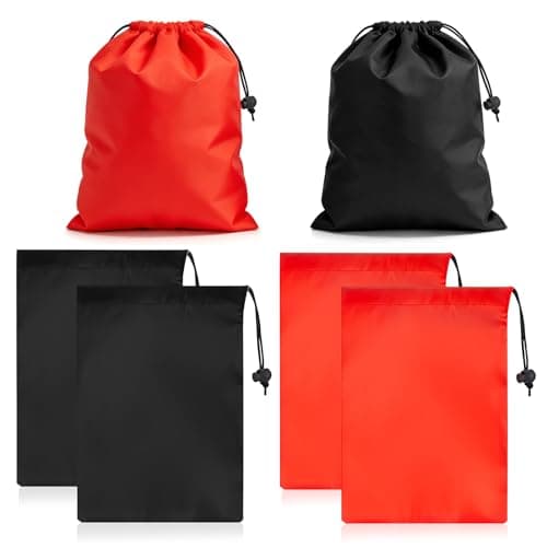 6 PCS Small Drawstring Bags Portable Travel Pouch Nylon Storage Bag