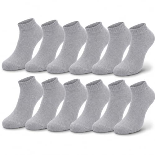 Men's Trainer Socks 12 Pack Cushioned Breathable Athletic Running Socks