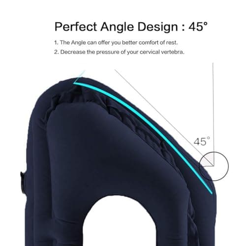 CarPlusStudio Travel Pillow - Portable Inflatable Travel Pillow for Airplane, Neck Pillow for Travel, Headrest Support for Plane, Train, Home Office — view 6