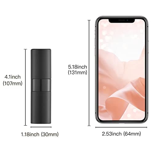 Toureal Travel Perfume Atomiser Refillable, 20ml Spray Bottle,Black — view 6