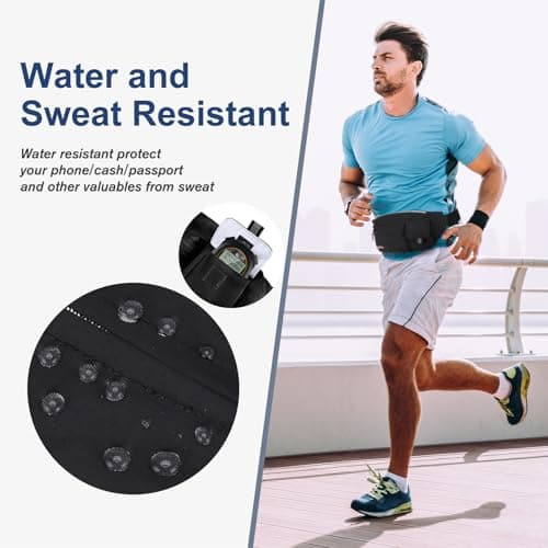 MAXTOP Large Bumbag Waist Crossbody Bags for Women Men Running Belt Bag Anti-Theft with Adjustable Strap Travel Essentials for Walking Hiking Cycling Easy Carry All Phones — view 2
