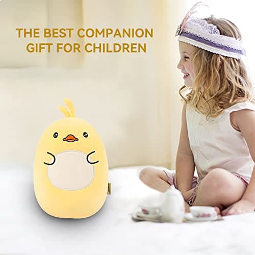 JOYRAVO Kids Travel Pillow - 2-in-1 Deformable Neck Pillow, Soft U-Shaped Pillow with Cute Plush Animals Comfy Sleep and Play Companion for Airplanes, Cars, and Travel - Yellow Duck — view 2
