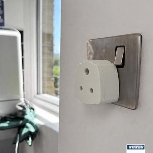 Status India to UK Power Adaptor, India to UK Travel Adapter for Visitors, White, Pack of 1 (INDIATOUKTAB112) — view 6