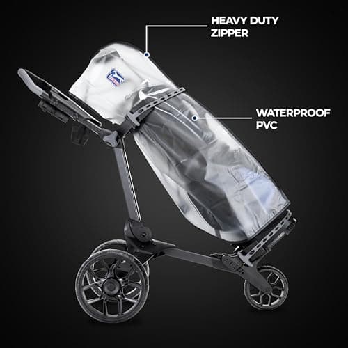 PGA TOUR Golf Bag Rain Cover - Waterproof Cart Bag Protection - Heavy Duty Full Length Zip - Easy Access — view 5