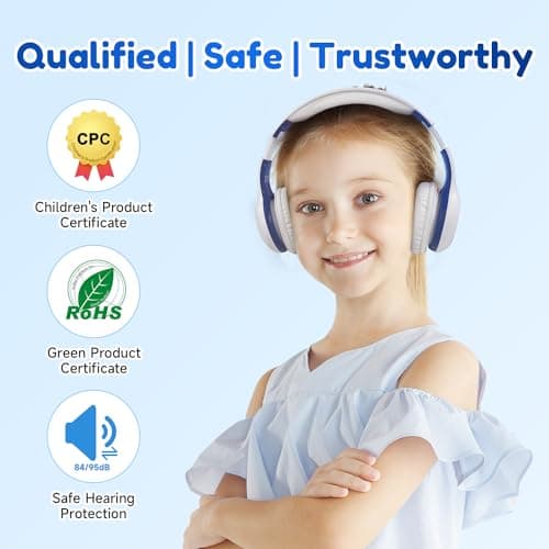 EarFun K2 Kids Headphones Wireless with Mic 45H Playtime, Volume Limit — view 2