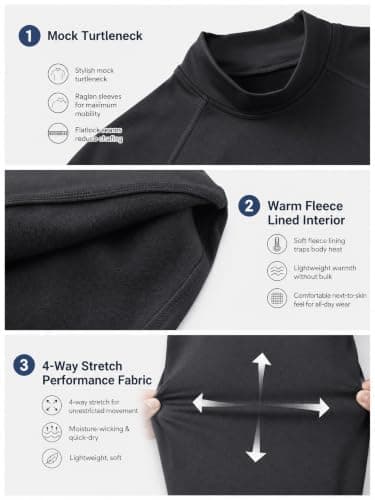 Cavva Mens Jumper Long Sleeve Micro Fleece Golf Baselayer Thermal Work Top — view 4