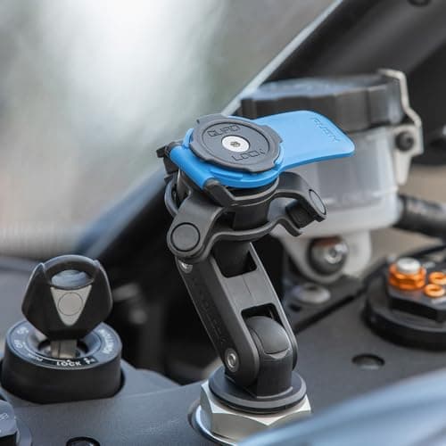 Quad Lock Motorcycle Handlebar Phone Mount Kit with Vibration Dampener and iPhone 15 Pro MAG Case — view 6