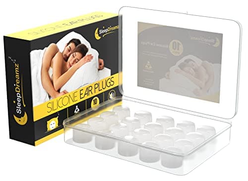 Noise Cancelling Ear Plugs for Sleeping - 10 Pairs, Silicone, White — view 6