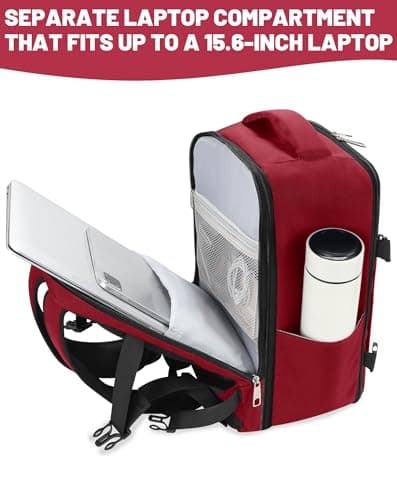 MOCOCITO Ryanair Cabin bags 40x30x20 Travel Backpac Expandable 40x30x20 to 40x30x25, 24L to 30L Carry On Weekend Trips Suitable for Ryanair, Wizz Air, Easyjet, Vueling — view 6
