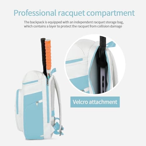 JYColofex gym duffel bag backpack wrestling bag with shoe compartment 4 kinds of back method waterproof sports walking laptop, D-light Blue, Color Sports Tennis Badminton Backpack — view 6