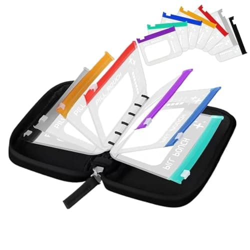 Pill Pouches for Travel Waterproof Tablets Organizer Case — view 6