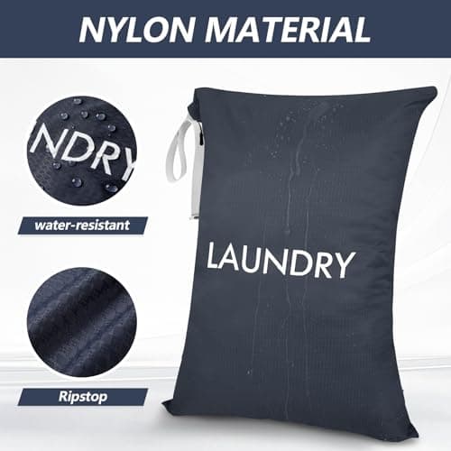 CANBOX Laundry Bags for Dirty Clothes, Nylon Travel Laundry Bag, 1-2 Loads — view 4