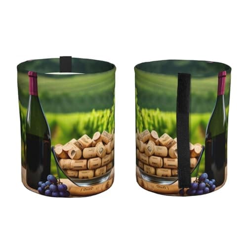 MDATT Wine Bottle Corks Grapes Car Trash Can Leak-Proof Organizer For Long Road Trips And Family Vacations — view 2
