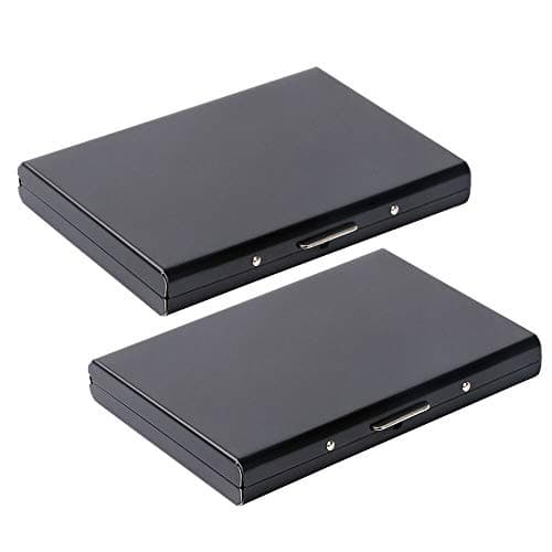 Vicloon Metal Card Holder Wallet, Ultra Thin Stainless Steel Metal Wallets RFID Blocking Credit Card Wallet Holder for Men & Women,Best Card Protector with 6 PVC Slots