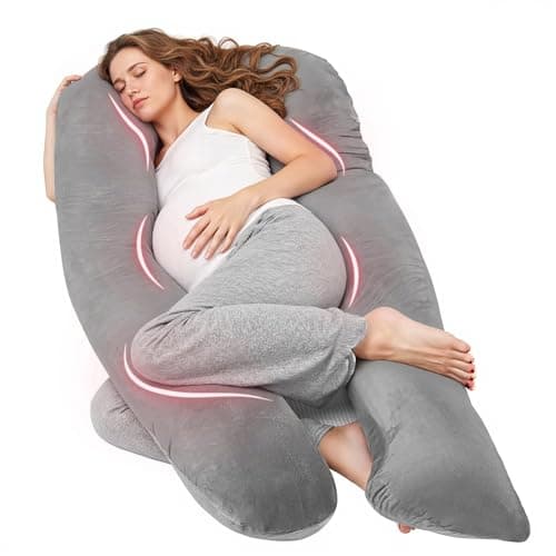 Nuliie Pregnancy Pillow for Sleeping, U Shaped Full Body Pillow