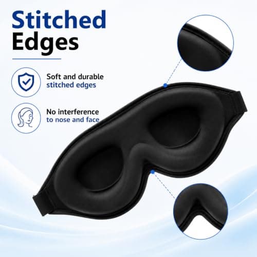 ALASKA BEAR Sleep Mask Deep Contoured Eye Cups for Women and Men — view 5