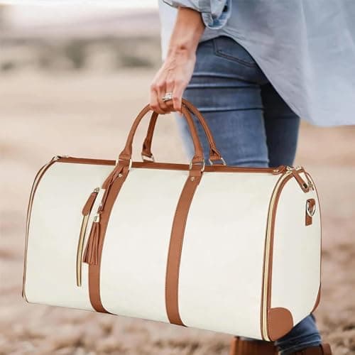 Garment Bag For Travel, Convertible Carry On Garment Bag, Large Capacity Travel Duffel Bags With Shoe Pouch, 2 In 1 Hanging Suitcase Suit Bag For Women & Men — view 6