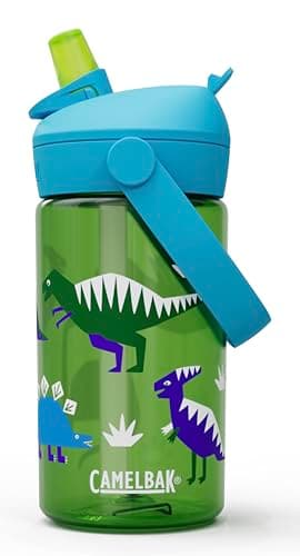 Camelbak THRIVE FLIP STRAW KIDS 415 ml – sport bottle – leak-proof – child-friendly size – easy drinking mechanism – ideal for on-the-go – Hip Dinos, size: OS