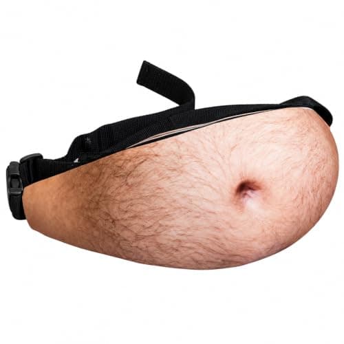 Funny Fanny Pack for Men Cute Realistic Prop Waist Pouch Purse, Funny Bag，B