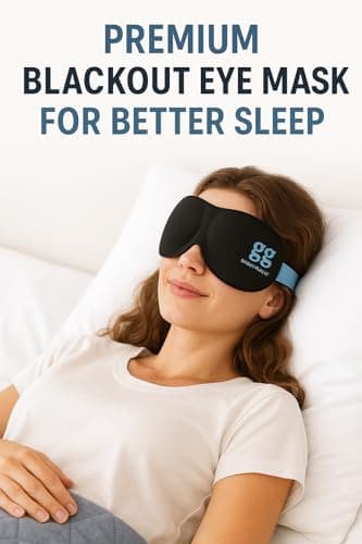 3D Eye Sleep Mask — Zero-Pressure Contoured Blackout — Side-Sleeper Comfort, Nose-Seal — Adjustable Strap, Ultra-Light (15 g) — view 6