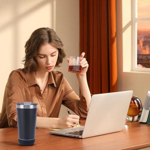 Speaker Mug, 16 oz Stainless Steel Mug, Insulated Coffee Mug with — view 5