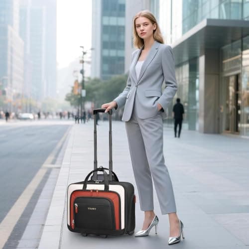 Ytonet Lockable Wheeled Laptop Bag, 17.3 Inch Laptop Bag with Wheels — view 2