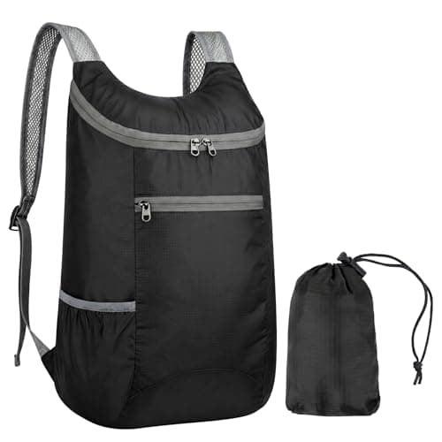 FACHOI Ultra Lightweight Backpack, Small Water Resistant Rucksack Multi-Functional Foldable Backpack Waterproof Packable Hiking Daypack for Women Men Outdoor Camping Hiking Biking F4-HWSJB