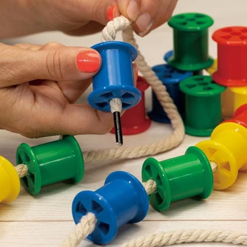Galt Cotton Reels, Threading Toy, Ages 3 Years Plus, 20 Count (Pack of 1) — view 4