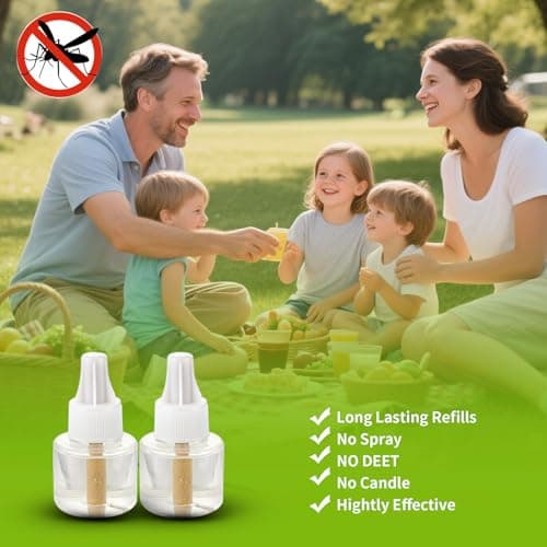 Ninoclar Mosquito Killer - Odour- Insect Repellent Unit -2 Bottles Kills Mosquitoes, Midges, & Biting Insects on Contact — view 4