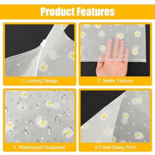 24 Pcs Travel Essentials Zip Lock Bags, Clear Reusable — view 3