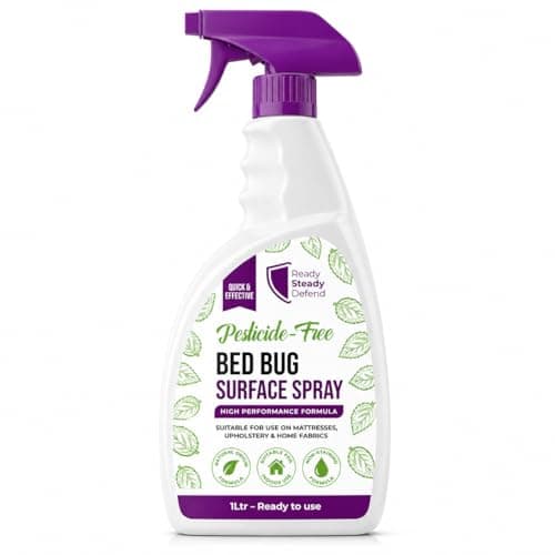 Bed Bug Spray – Pesticide-Free Polymer Formula for Mattresses, Upholstery & Home Fabrics, Non-Staining Household Surface Treatment Spray