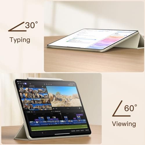 JETech Magnetic Case for iPad Air 11" M4/M3/M2 & iPad Air 5/4, Starlight — view 6