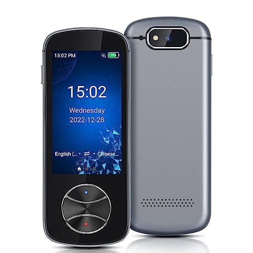 Translator Device, Large Display Panel, 128 Languages Translation, Offline Translation, Photo Text Translation, Group Chat, Large Capacity Battery, Easy to Operate