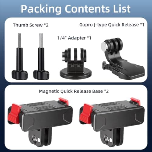 Adiwo Magnetic Quick Release Adapter Holder for DJI Osmo Action 3/4/5 Pro — view 6