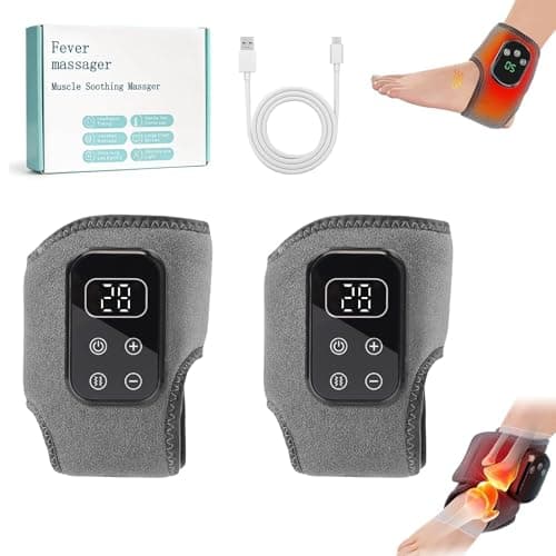 2PCS 3-in-1 Cordless Foot Massagers, Heated Ankle & Foot Massager