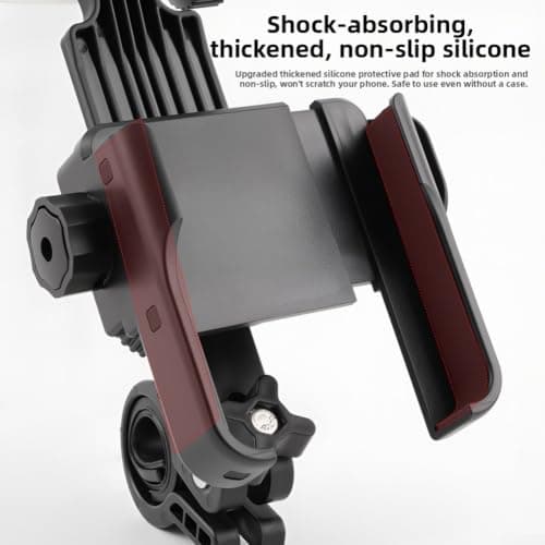 Motorcycle Phone Mount with Rain Shield Anti-Slip(Pink) — view 4